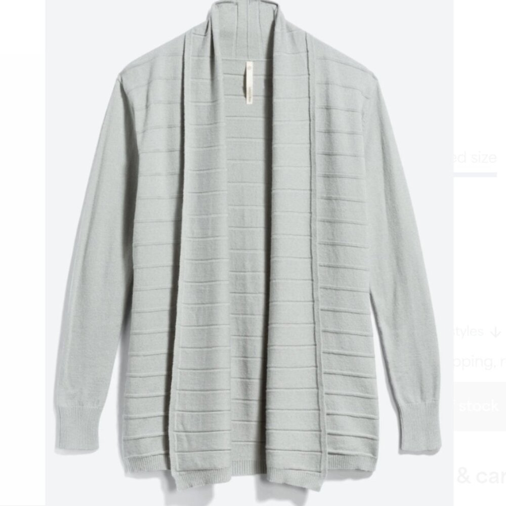 Teeberry & Weave Tuker Ribbed Cardigan - Mint - L